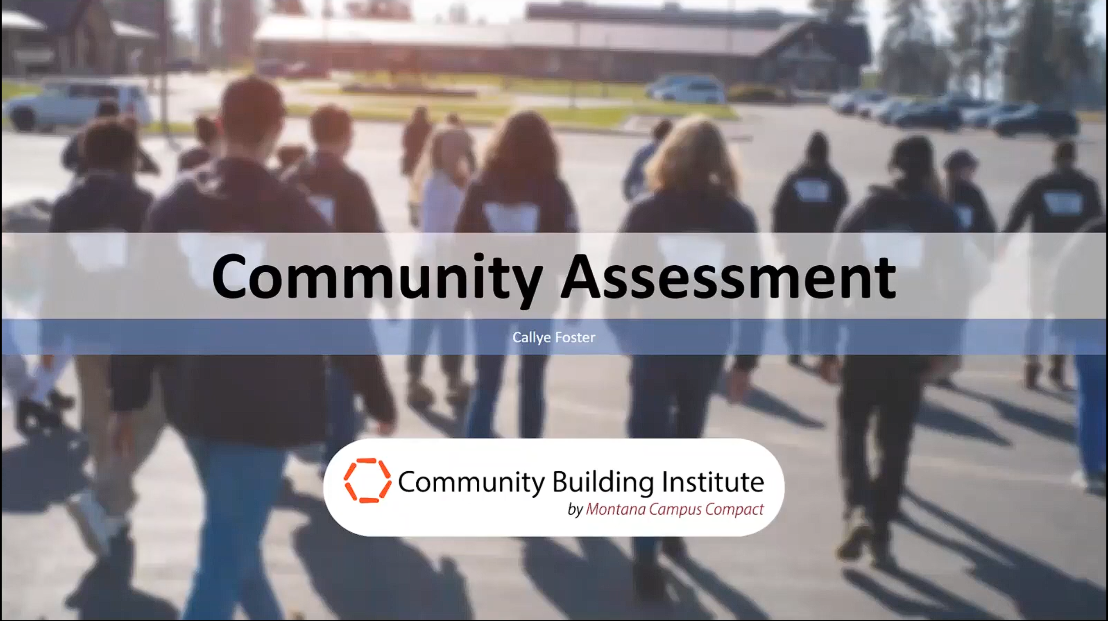 CBI Fall 2023 Class 1: Community Assessment